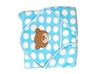 OneSpot Baby Newborn (06 Months) Blanket with Cap Sherin & Poly Wool Pack of 1 (Blue)