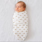 Newborn Baby Swaddle Wrap with Arm Pockets, Healthy Hip Positioner and Removable Leg Pouch, Whte
