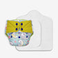 Superbottoms Uno Freesize Cloth Diaper With Extra Booster | Pack Of 2 (1 Waterproof Outer + 1 Organic Cotton Dry Feel Magic) Clo