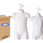 The Competitive Store 8033W 8112W Toddler And Child White Mannequin Forms Set Use With Boys And Girls Clothing 18Mo-7 Kid Size