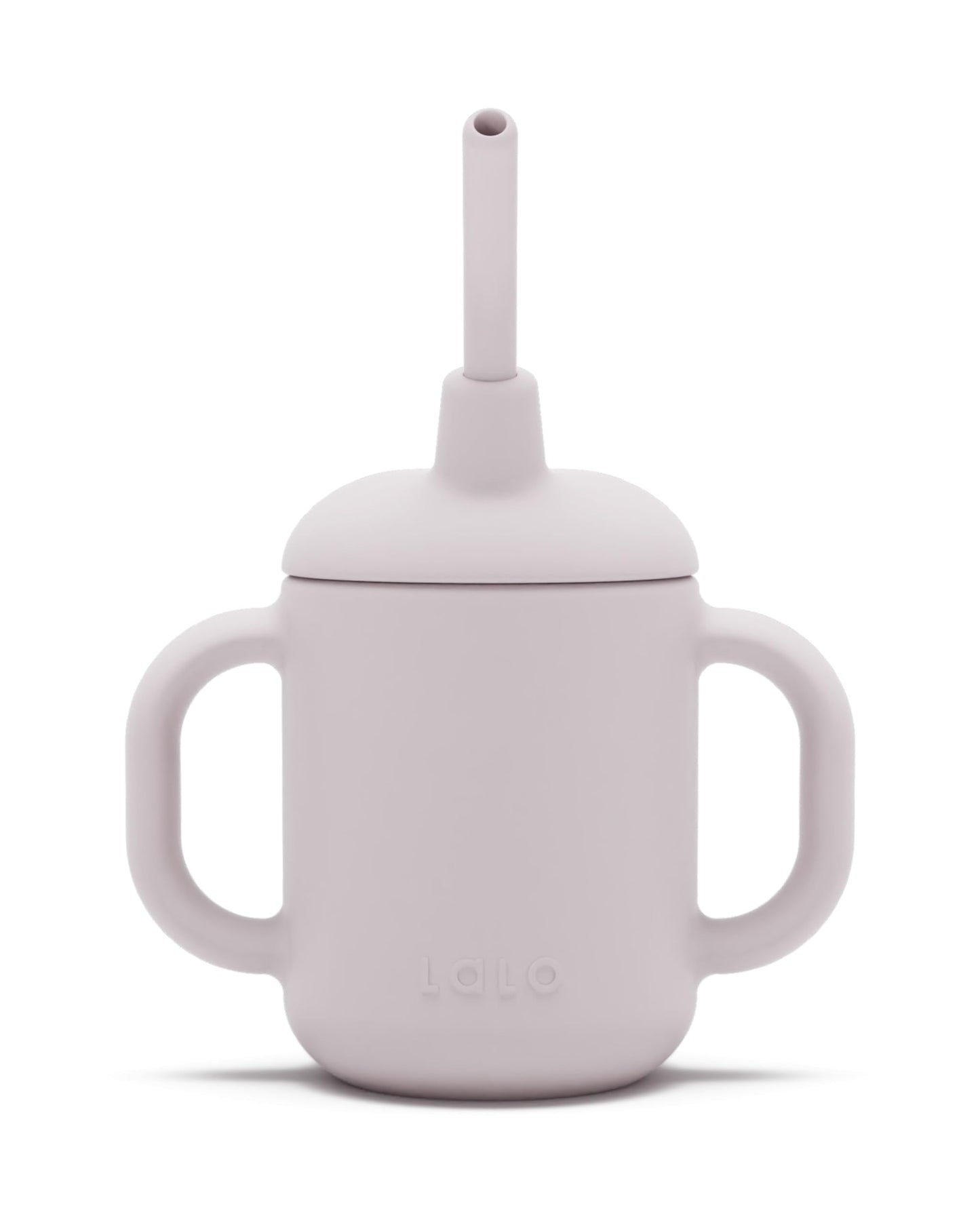 Lalo Little Cup, Non-Toxic Silicone Straw Cup With Handles - Baby And Toddler Sippy Cup - Mini Cup And Straw Training System, 4O