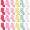 Gentaby Kids Socks,Crew Socks Newborn/Toddler For Children Boys Girls Cozy Athletic Socks, 24Pairs,4-7T