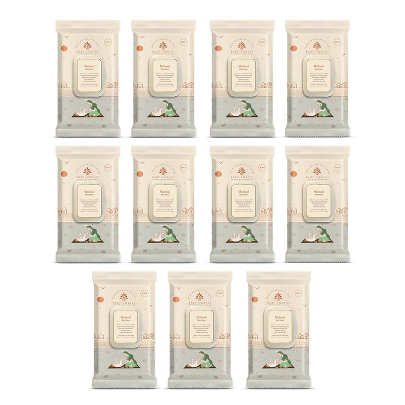 Baby Forest Mulmul Baby Wipes (Pack Of 11)