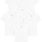 Simple Joys Kids 6-pack side snap short sleeve t-shirts Shirt, White, 0-3 Months