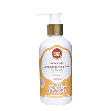 Root And Soil Almond Milk Baby Lotion | Natural & Hypoallergenic | 24-Hour Moisturization | Suitable For Dry & Sensitive Skin | 