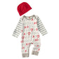 Gliglittr Newborn Baby Boy Valentine'S Day Outfits Infant Romper Long Sleeve Bodysuit Cute Heart Print Onesie Jumpsuit(Grey,6-9M