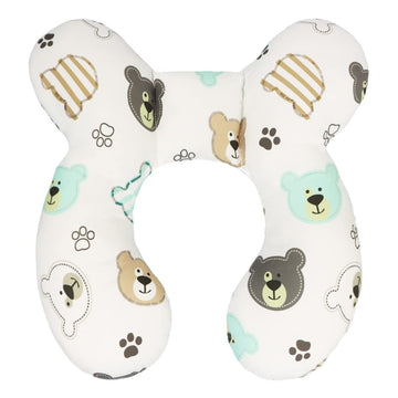 Vocheer Baby Travel Pillow(Upgraded), Head And Neck Support Pillow For Pushchair, Car Seat,Stroller S For 0-36 Months(Bear)