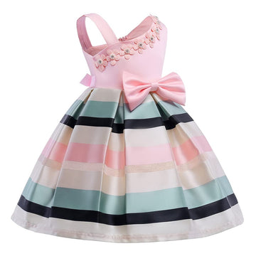 Aimjchld Flower Girls Dresses Toddler Baby Birthday Halloween Day Easter Pageant Tea Floral Dress 2T 3T Pink 100