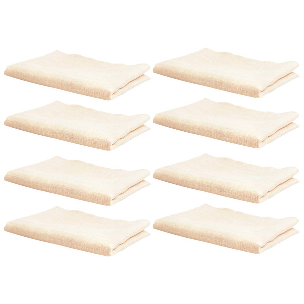 TOYANDONA 8Pcs Baby Saliva Towel Cotton Burp Cloths Washcloth Water Absorption Wiper Bath Hand Face Towel for Baby Infant Childr
