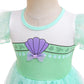 Dressy Daisy Princess Mermaid Dress Up Clothes For Toddler Girls Halloween Fancy Summer Outfits Tulle Skirt Size 2T Green, Style
