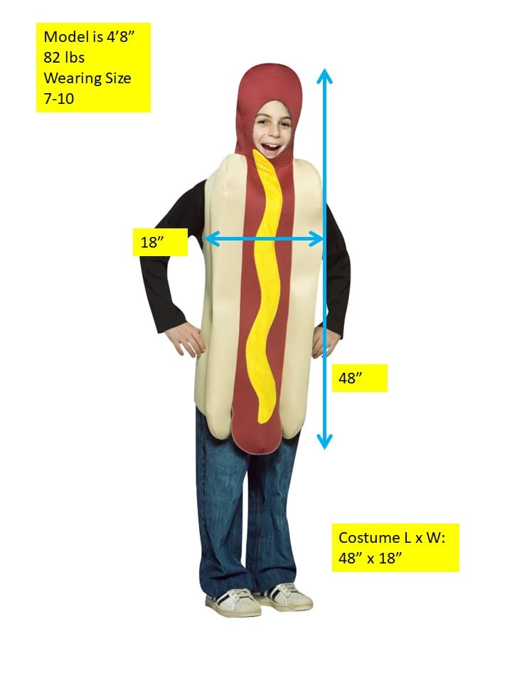 Rasta Imposta - Hot Dog Child Costume, One-Size (7-10)