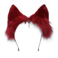 Vigvan Handmade Wolf Fox Ears Animal Cosplay Cute Head Accessories For Halloween (Chain Red White)