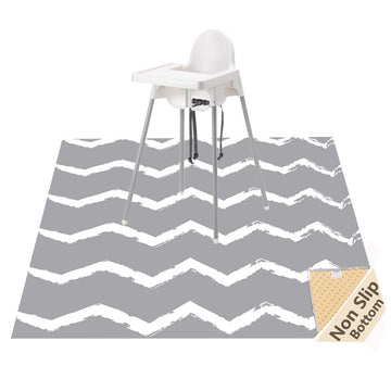 Large Splat Mat For Under High Chair/Arts/Crafts, Womumon Washable, Waterproof, Non Slip, Portable Floor Protector For Baby, Kid