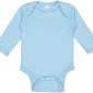 RABBIT SKINS Baby Soft Cotton Long Sleeve Bodysuit (4411) Light Blue, NB