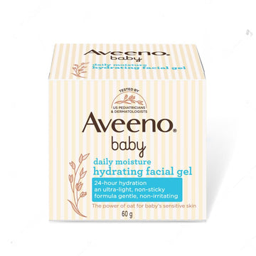 Aveeno Baby Daily Moisture Hydrating Facial Gel (Cream) 60G I Ultra-Light | 24 Hours Moisturisation Face Cream | Triple Oat Extr