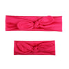 Akoak 2 Pcs/Set Mother-Daughter Matching Headband, Bow, Elastic Headband, Headband Accessories Family Headdress (Rose Red)