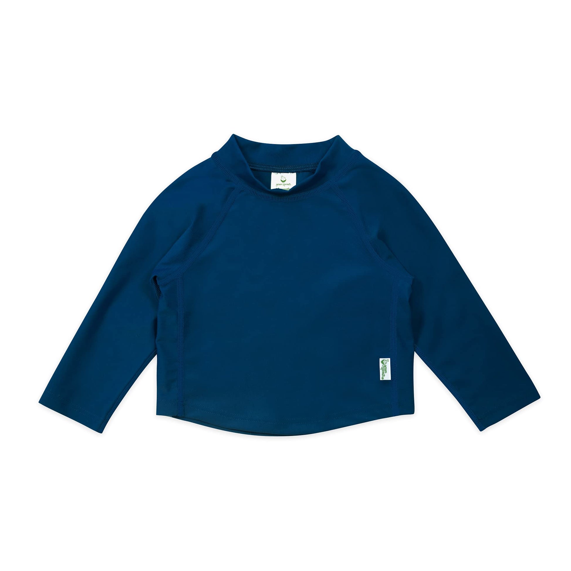 I Play. By Green Sprouts Unisex-Baby Long Sleeve Rashguard | All-Day Upf 50+ Sun Protection-Wet Or Dry,Navy,3T