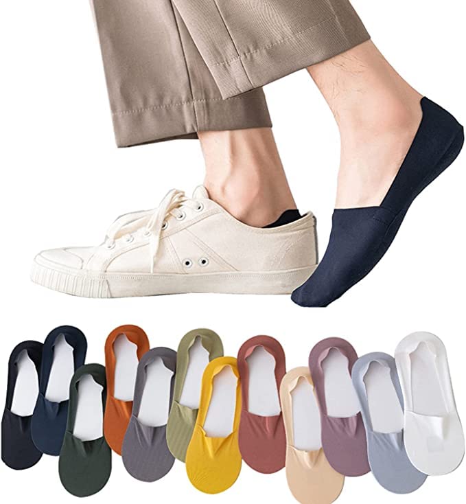 Dressably Women Nylon No Show Socks Low Cut Liner Non Slip Invisible Hidden Sock Cool Comfort Breathable (Multi Color Pack Of 4 