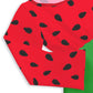Baby Girl Halloween Dresses Toddler Watermelon Tutu Dress Long Sleeve Ruffled Princess Dress 2-3T