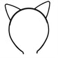 Xima 12Pcs Black Cat Ears Headband Cute Abs Plastic Girls Head Band For Children Accessories (Black-Cat Ear)