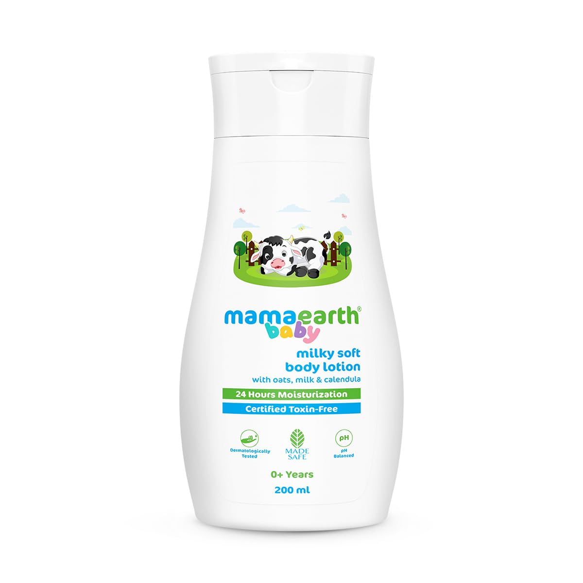 Mamaearth Milky Soft Body Lotion For Babies With Oats, Milk & Calendula - 200Ml| Deeply Nourishes Skin | 24-Hour Moisturization 