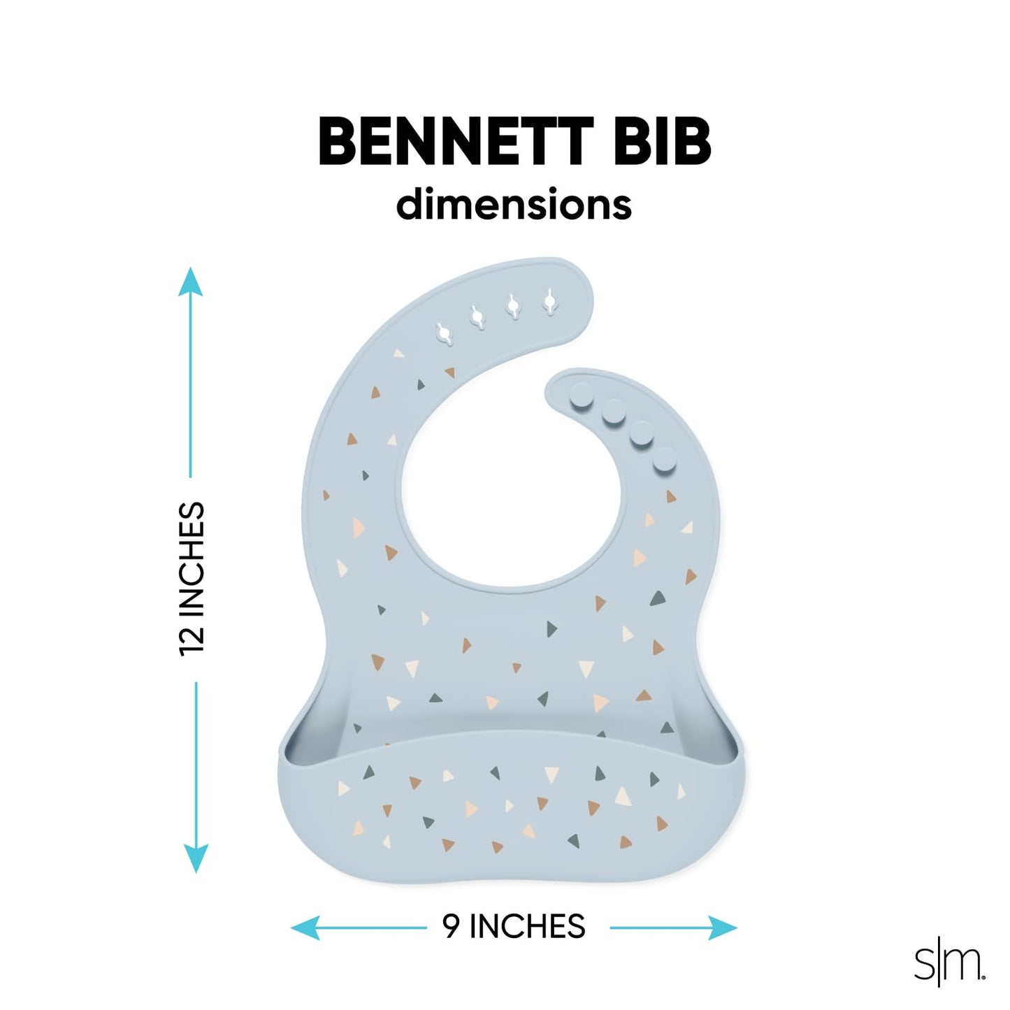 Simple Modern Silicone Bib For Babies, Toddlers | Lightweight And Durable Baby Bibs For Eating With Food Catcher Pocket | Soft S