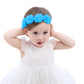 Baby Headbands Cute Hair Accessories Princess Flower Crown Baby Girls Hairbands Sky Blue