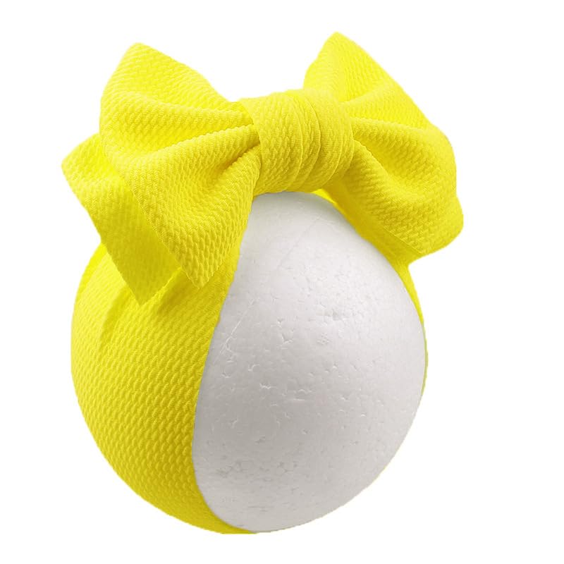 Lddcx Bows For Baby Girls Headband, Newborn Bows Headbands Baby Hair Bows Hairbands Hair Accessories.(Fd104) (Yellow White)