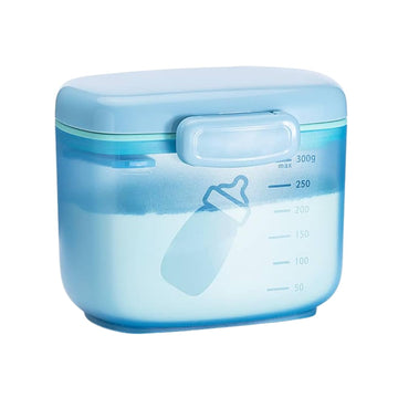 Tempo Baby Portable Formula Dispenser, Formula Dispenser With Scoop And Scraper, 300G 1000Ml (Blue)