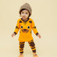 Vaenait Baby Kids Boys Girls Long Sleeve Cotton Sleepwear Pajamas 2Pcs Set Tie Tiger 4-5T/L