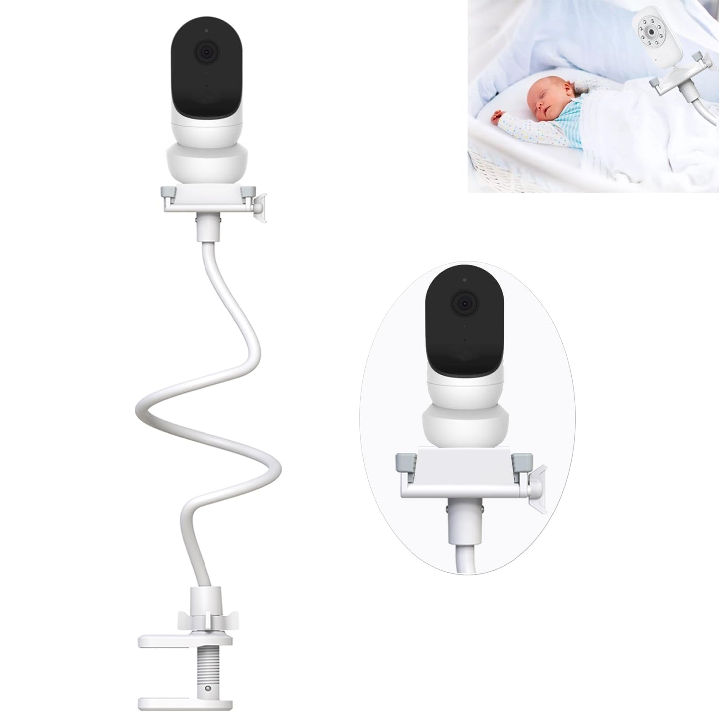 Eysaft Baby Monitor Holder Mount For Owlet Smart Baby Monitor