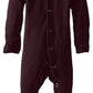 L'Ovedbaby Baby Girls Organic Snap One-Piece Footies, Eggplant, Preemie/Nb 4-7 Lbs Us