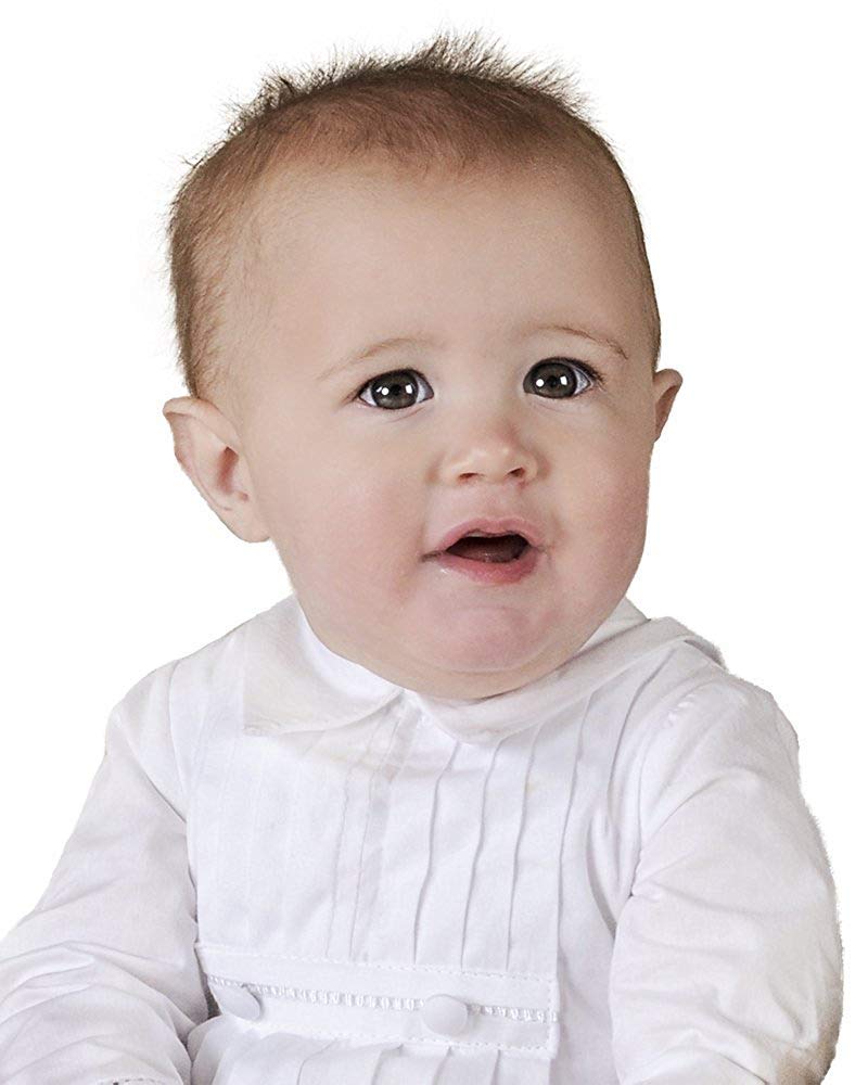 One Small Child Daniel Cotton Christening Baptism Blessing Outfit For Boys - 24 Months White