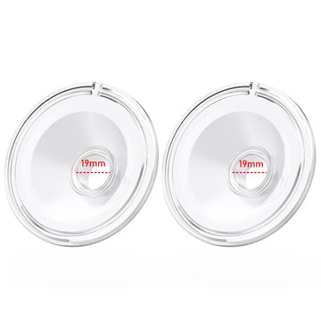 2pcs Silicone Flange 19mm Compatible with Momcozy S12 Pro/S9 Pro/S12 Breast Pump,TSRETE S12/Kmaier S12 Wearable Breast Pumps, Sh