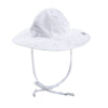 Flap Happy Baby-Girls Newborn Floppy Hat, White Eyelet, X-Small
