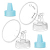 Maymom Pump Part Compatible with Spectra Ameda Luna Pumps, Inc Wide Mouth 17mm Flange Blue Duckbill Valve; Not Original Spectra 