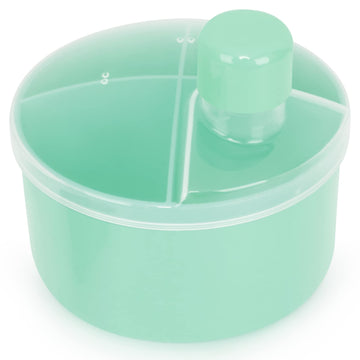 Accmor Formula Dispenser On The Go, Non-Spill Rotating Four-Compartment Formula Container To Go, Milk Powder Snack Storage Conta