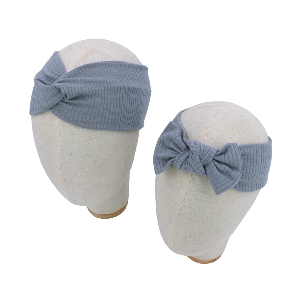 Sugarmelon Mommy And Me Headband Set Mother Baby Matching Turban Headbands For Toddler Baby Girls Women Scrunchies Hair Bow Hair