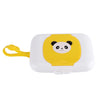 Wet Wipes Storage Box, Baby Wipe Holder Portable Wipes Dispenser Baby Wipes Travel Container For Bathroom Outdoor Use (White&Yel