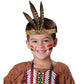 Blue Garlic Feather Headdress | Native American Indian Inspired Costume Boys Girls