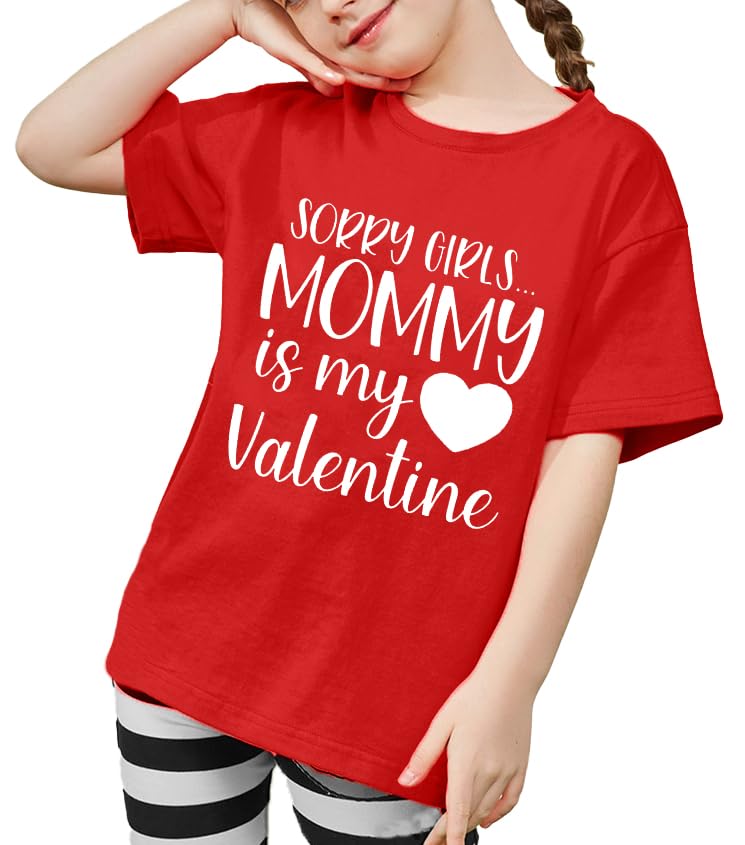 Valentine'S Day Shirts Toddler Boys Valentine T-Shirt Mommy Is My Valentine Tshirt Graphic Tee Tops