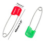 Kinteshun Baby Safety Pins,Kid Secure Clips Diaper Bib Nappy Pin with Safe Lock(50pcs,1.6 inches,7 Assorted Candy Colors)