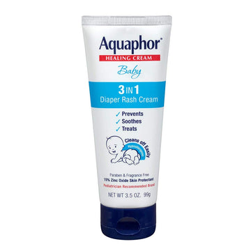 Aquaphor Baby Healing Cream 3 In 1 Diaper Rash 3.5 Ounce (100Ml) (6 Pack)
