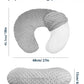 Ievolve Minky Nursing Pillow Cover Breast Feeding Pillow Cover Slipcover U Shape For Baby Boy Girl,Cover Only(Daisy)