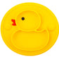 Linowos Silicone Divided Toddler Plates, Portable Non Slip Suction Plates For Children Babies And Kids Bpa Free Baby Dinner Plat