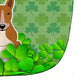 Carolines Treasures Shamrocks Baby Bib, Bull Terrier Red White, Large