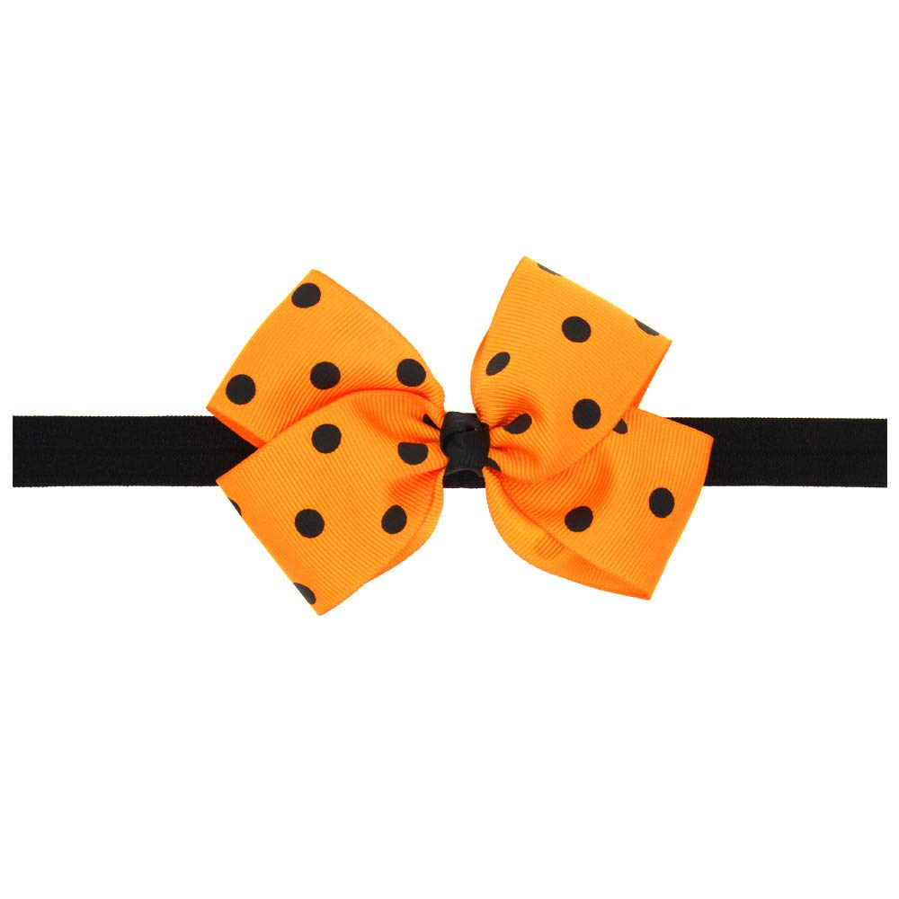 Baby Orange Headband With Flower Hair Bow Band Girls Hair Accessories Jhh20 (A3)