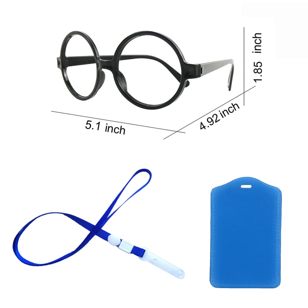 Roctocesy Kid'S Unisex Lab Coat For Career Day School Projects Halloween Costumes With Glasses & Id Card (L(10-14Y))