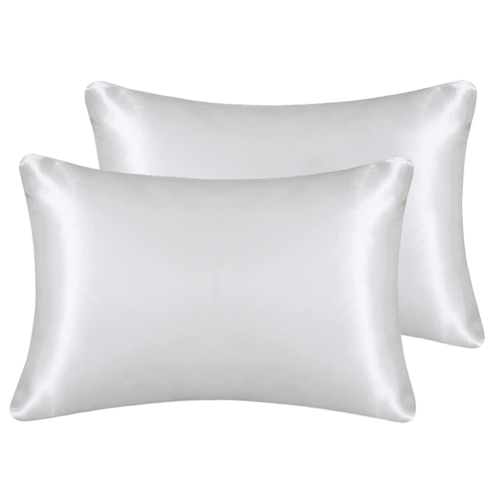 Lcbd Silky Satin Toddler Pillowcases Set Of 2, Super Soft Travel Pillow Covers, Small Kids Pillow Cases With Envelope Closure, 1