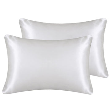 Lcbd Silky Satin Toddler Pillowcases Set Of 2, Super Soft Travel Pillow Covers, Small Kids Pillow Cases With Envelope Closure, 1